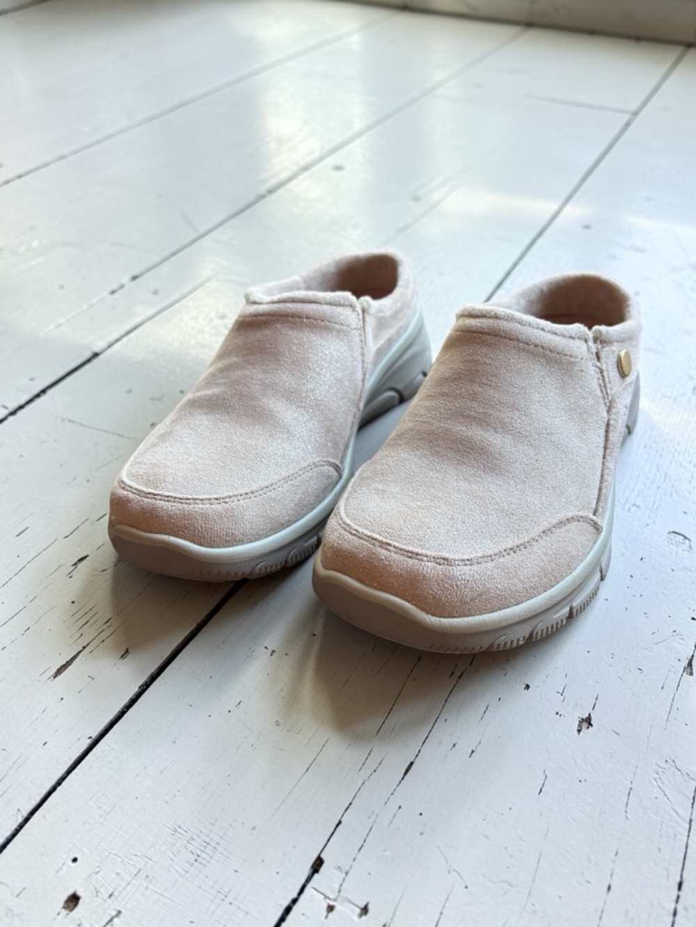 Skechers Martha Stewart Slip-On Clogs Women’s 6.5 Pink Faux Fur Lined Comfort - Picture 1 of 9